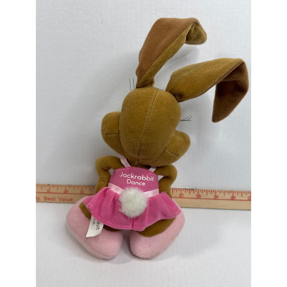 Rare Jackrabbit Dance Mascot Bunny Plush Ballerina Pink Tutu Soft Stuff Promo - Picture 4 of 8